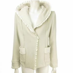 114514 21AW ボンバーヒートハーフジャケット 38 オフホワイト