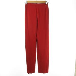 ISSEY MIYAKE ストレッチ ストレート イージー パンツ 2 赤 レッド カラーパンツ IM33JF445 IBO24 0702