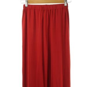 ISSEY MIYAKE ストレッチ ストレート イージー パンツ 2 赤 レッド カラーパンツ IM33JF445 IBO24 0702