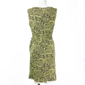 DIANE von FURSTENBERG シルク ワンピース NEW DELLA PRINT LILY CREPE 総柄 ウエストドレープ＆リボン