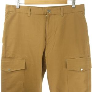 LOUIS VUITTON チノカーゴ パンツ ロゴボタン 44 茶