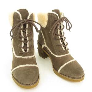 UGG australia 1095051 ESTERLY BOOT ショートブーツ レースアップ US6.5
