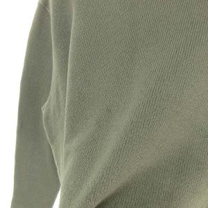 MHL. 20AW ヘビーコットン モックネック ニット セーター カットソー 長袖 2 ダークグリーン