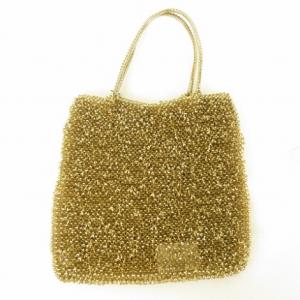 ANTEPRIMA ワイヤーバッグ ハンドバッグ スクエア ゴールド