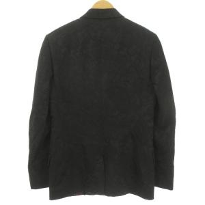 D&G ジャガードテーラードジャケット ペイズリー柄 46 黒