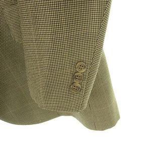 Brooks Brothers シングル 2B ジャケット テーラード ブレザー 千鳥格子 チェック A6 ベージュ ブラウン ECM