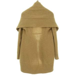 RALPH LAUREN ブラックレーベル ウール ニット カーディガン セーター ロング ショールカラー S ベージュ