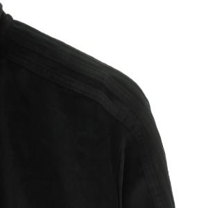 adidas Originals 21AW アディカラー ベロア トラックジャケット ブルゾン スリーストライプ ワンポイント S ブラック  IZP54