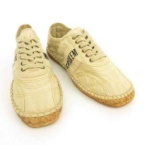 DIRK BIKKEMBERGS エスパドリーユ サンダル スニーカー キャンバス 36 ベージュ IBO26