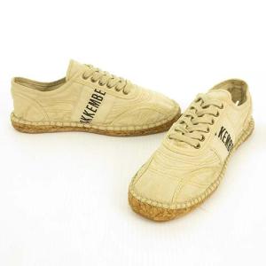 DIRK BIKKEMBERGS エスパドリーユ サンダル スニーカー キャンバス 36 ベージュ IBO26