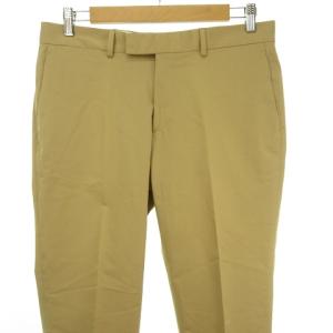 RALPH LAUREN BLACK LABEL チノ トラウザー スラックス パンツ ノータック テーパード W32 べージュ IBO26