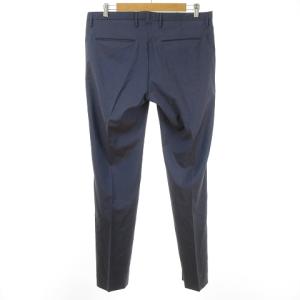 INCOTEX ダブル スラックス パンツ 2タック テーパード ボタンフライ 50 青 ブルー IBO26 0826