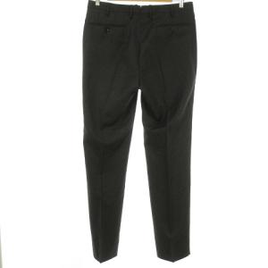 INCOTEX SUPER 100’s シングル スラックス パンツ ノータック スリムフィット 48 グレー   IBO26 0826