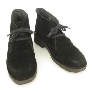 Clarks Desert Boot デザートブーツ チャッカブーツ スウェード 7 M ブラック 黒 IBO26