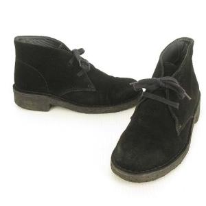 Clarks Desert Boot デザートブーツ チャッカブーツ スウェード 7 M ブラック 黒 IBO26