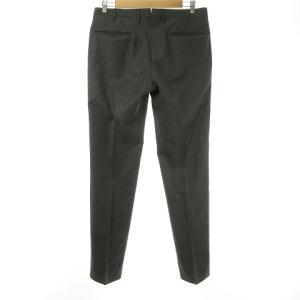 INCOTEX SLOWEAR別注 スラック パンツ ノータック シングル テーパード 48 チャコールグレー
