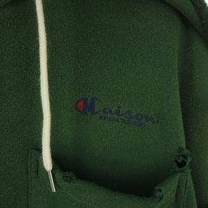 MIHARA YASUHIRO 22SS A08HD541- siftside combined HD パーカー 48 緑