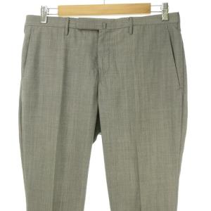 INCOTEX SLOWEAR 別注 スラック ノータック シングル テーパード 48 グレー IBO26 0830