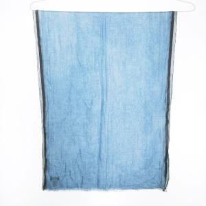 agnes b. ストール ショール 大判 シルバーラメ入り コットン フリンジ