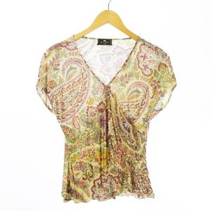ETRO セットアップ カシュクール調トップス レイヤードスカート ペイズリー 総柄