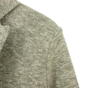 LACOSTE ニット テーラード ジャケット ブレザー シングル 2B 48 グレー