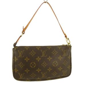 LOUIS VUITTON M51980 モノグラム ポシェット アクセソワール アクセサリーポーチ 茶