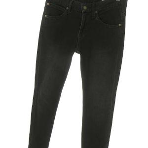 FACTOTUM 08043501 Jack テーパード デニム パンツ ジーンズ ストレッチ 28 ブラック 黒