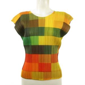 カットソー チェックブラウス クルーネック 3 マルチカラー pp83-jk801 0916