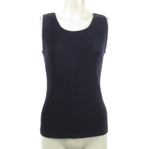 ノースリーブ カットソー ブラウス クルーネック 3 ネイビー pp53-fk291 0916