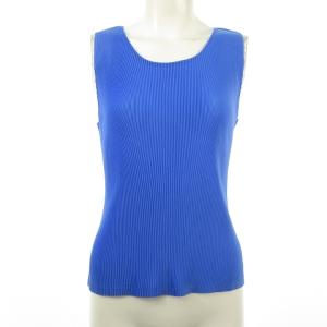 ノースリーブ カットソー ブラウス クルーネック 3 ブルー pp73-fk291 0916