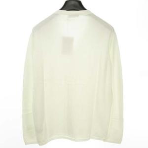 Cruciani 美品 コットン ニット カーディガン トップス Vネック 長袖 50 ホワイト