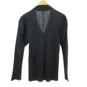 PLEATS PLEASE ISSEY MIYAKE PP93-JD110 シャツ ジャケット 4B 3 ネイビー