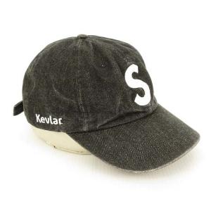 Supreme 22SS Kevlar Denim S Logo 6-Panel ブラック