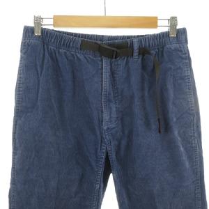 GRAMiCCi コーデュロイ イージー パンツ テーパード L ブルー