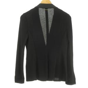 BALMAIN ニット テーラード ジャケット ブレザー サテン シングル 1B  金ボタン 9 ブラック