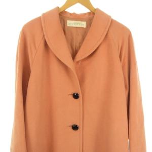 GIVENCHY ヴィンテージ ステンカラー コート ラグラン ロング 13 ピンク  IBO27 0930