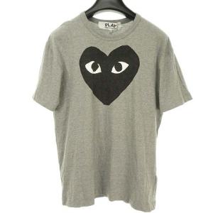 AZ-T084 AD2019 ハート ロゴ プリント Tシャツ カットソー 半袖 XL グレー IBO27