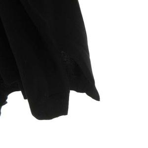 ENFOLD ウール ニット プルオーバー セーター ドレープ ワイドシルエット 38 ブラック