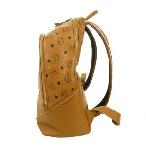 MCM デューク ヴィセトス バックパック コーテッドキャンバス レザー 茶