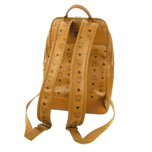 MCM デューク ヴィセトス バックパック コーテッドキャンバス レザー 茶