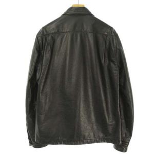COMME des GARCONS HOMME HT-B062 AD2007 カウレザージャケット S ブラック