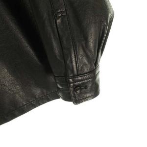 COMME des GARCONS HOMME HT-B062 AD2007 カウレザージャケット S ブラック