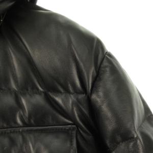 PAUL SMITH ラムレザーダウンジャケット ラクーンファー XL 黒