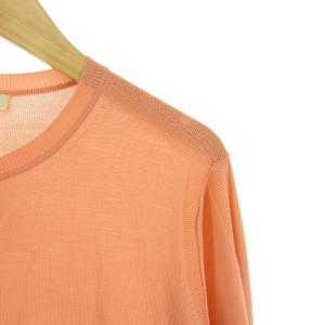 EPOCA クルーネック ハイゲージニット カーディガン 40 ピンク