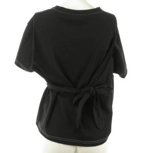Acne Studios 変形 リボン デザイン カットソー Tシャツ S 黒 ブラック PETTHY 15H176 IBO29 1030