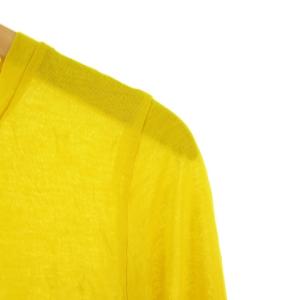 me ISSEY MIYAKE 長袖 Tシャツ カットソー クルーネック F 黄 イエロー IBO29 1031
