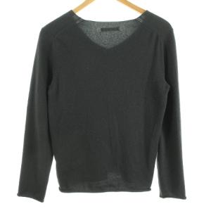 GALERIE VIE カシミヤ 100％ ニット セーター 長袖 Vネック S グリーン