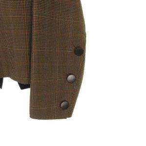 ADORE 531-7210920 グレンチェック バックジップ プルオーバー ブラウス 38 ブラウン