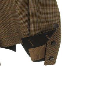 ADORE 531-7210920 グレンチェック バックジップ プルオーバー ブラウス 38 ブラウン