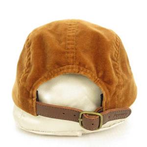 Supreme 20FW Velvet Camp Cap ボックスロゴ ブラウン